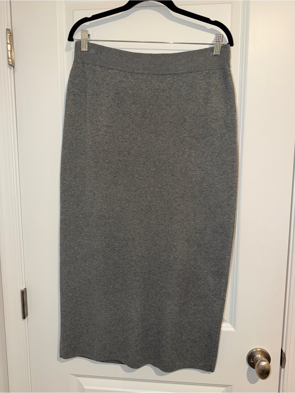 a new day, Gray Knit Sweater Hoodie and Matching Pencil Skirt, M/L - Picture 8 of 11